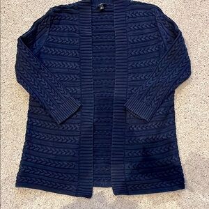 Navy blue Talbots 3/4 sleeve sweater